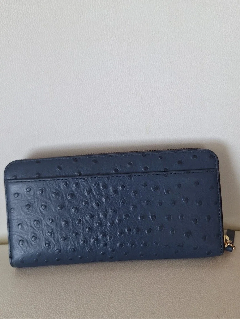 Kate Spade Navy Blue Leather Long Wallet EUC